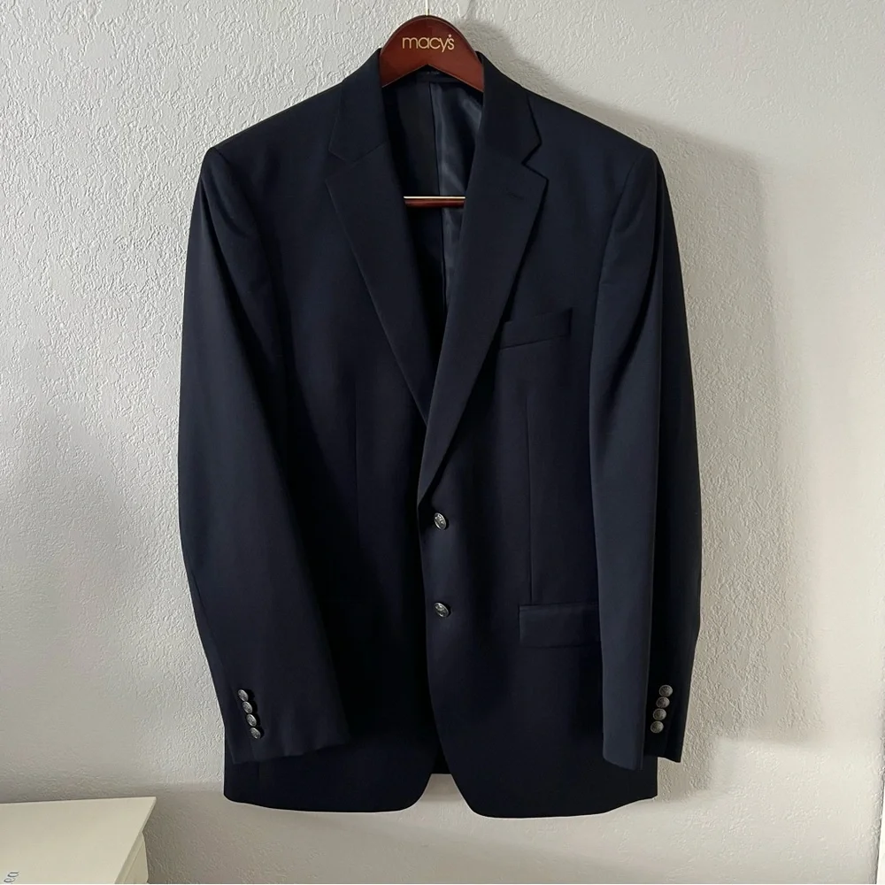 Michael Michael Kors Navy Blue Single Breasted Blazer